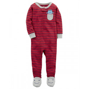 Сліп бавовняний для малюка червоний"Робот в кишеньці"