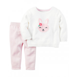Комплект з 2 предметів светр і штани на малятко"Пасхальний зайчик"