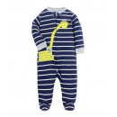 Сліп бавовняний для малюка темно-синій "Коали будівельники"