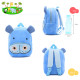 Дитячий рюкзак-іграшка для малюків синій "Пустотливий бегемот" - Фото 1